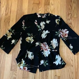 top shop floral blouse